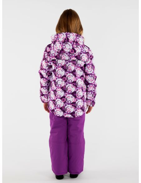 Куртка "Парка" фиолетовые круги