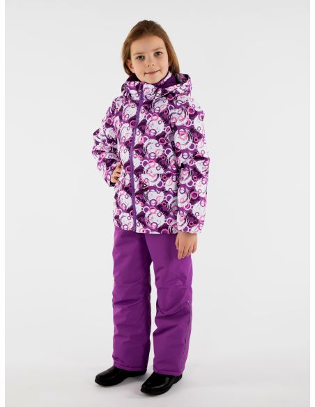 Куртка "Парка" фиолетовые круги